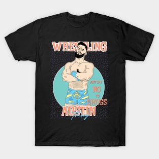 Artwork Austin Theory Wrestling Aesthetic T-Shirt